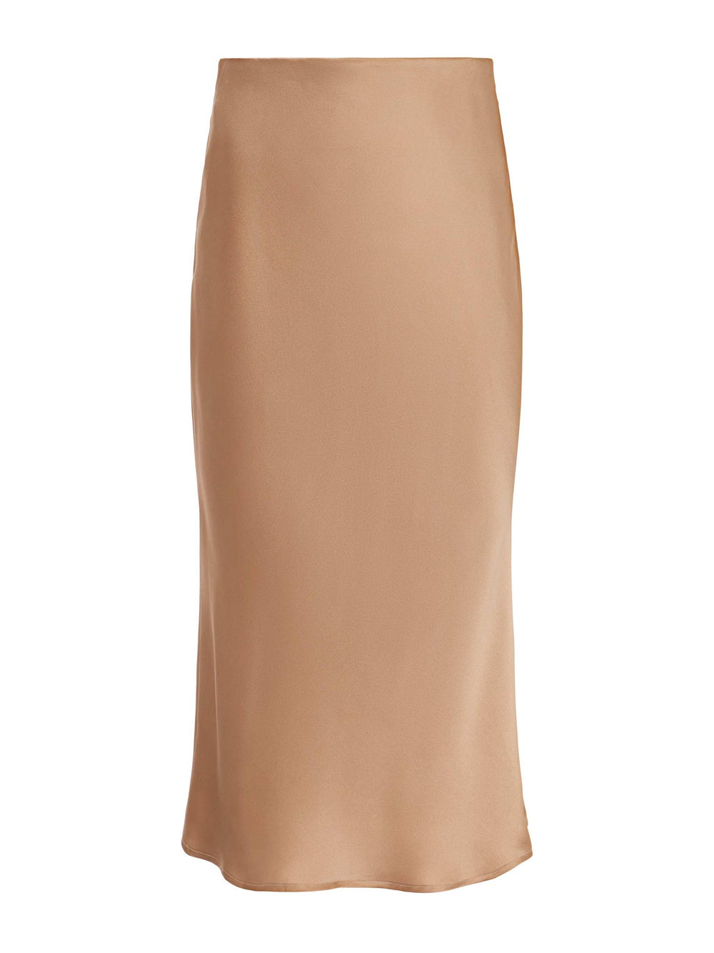 Perin Silk Midi Skirt in Dark Cappuccino