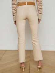 Tati Coated Bootcut Jean in Cement Coated