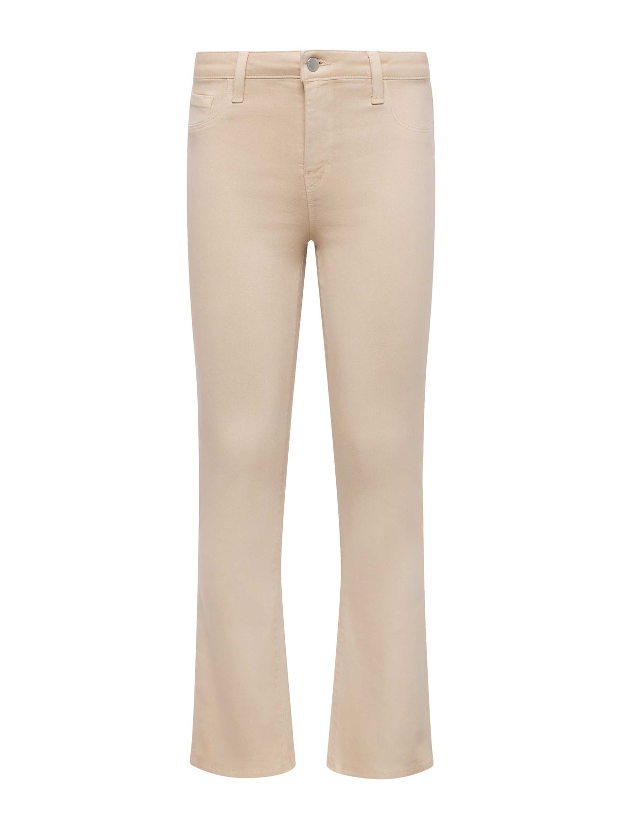 Tati Coated Bootcut Jean in Cement Coated