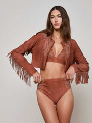 Adeline Cardigan Cover-Up in Bronze