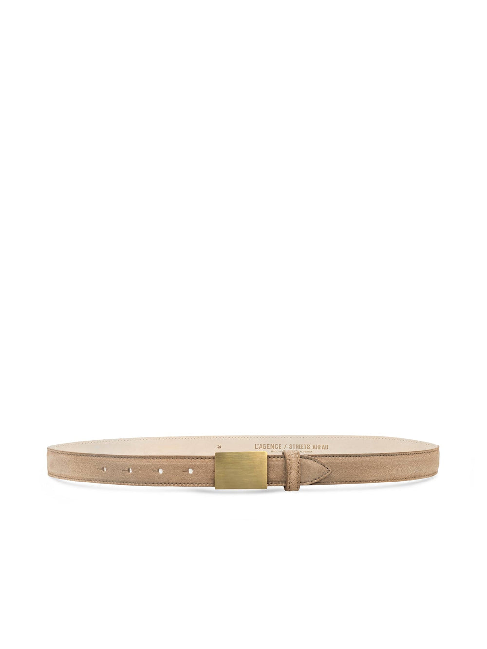 Amis Suede Belt in Cappuccino