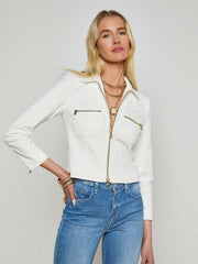 Calianna Shirt Jacket in White