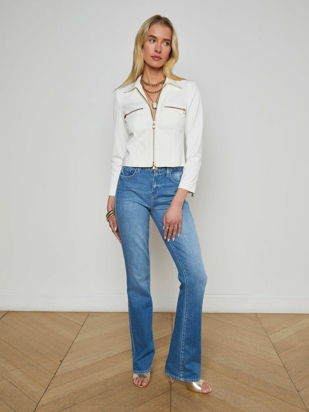 Calianna Shirt Jacket in White