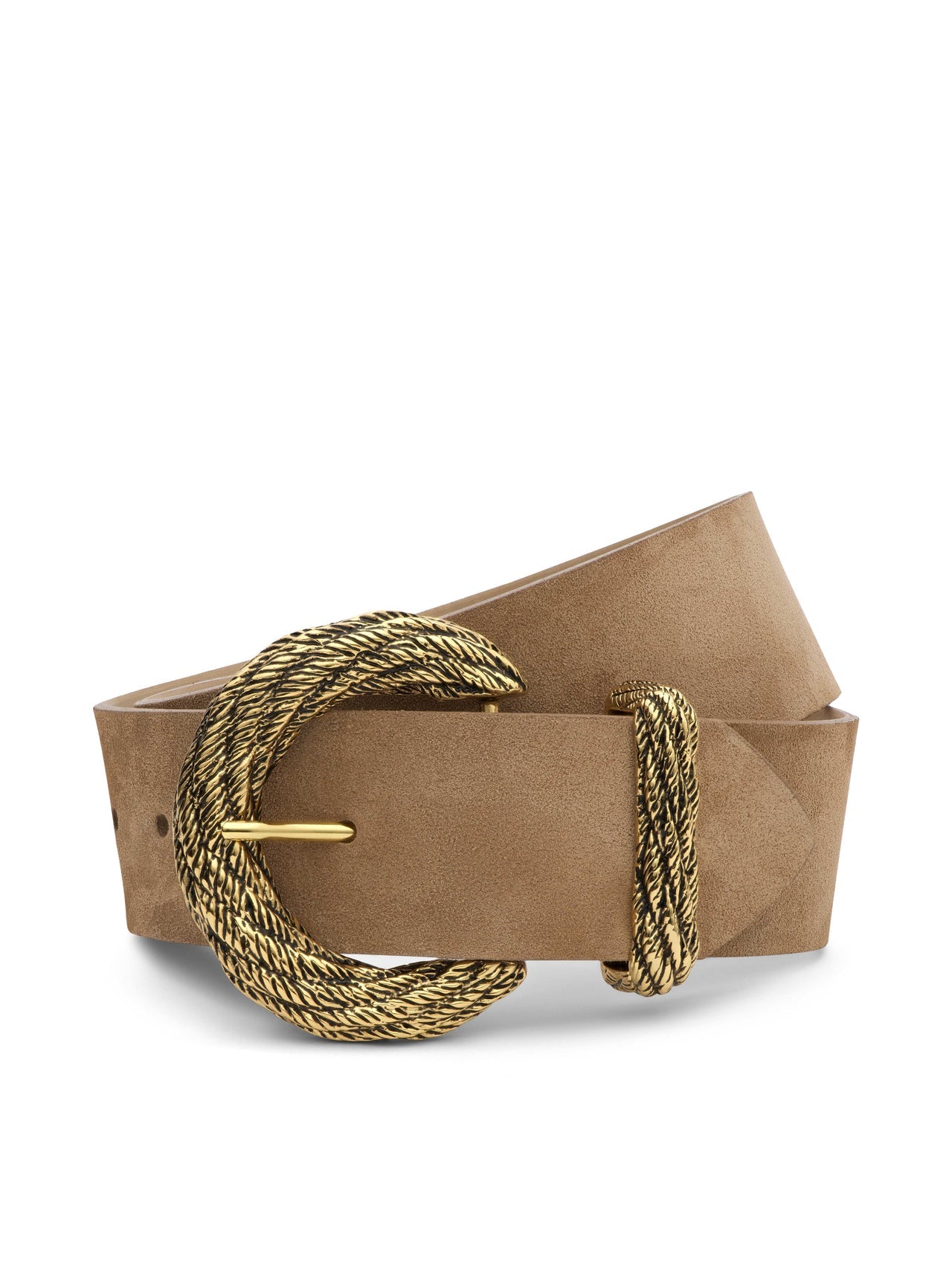 Adelle Suede Belt in Cappuccino