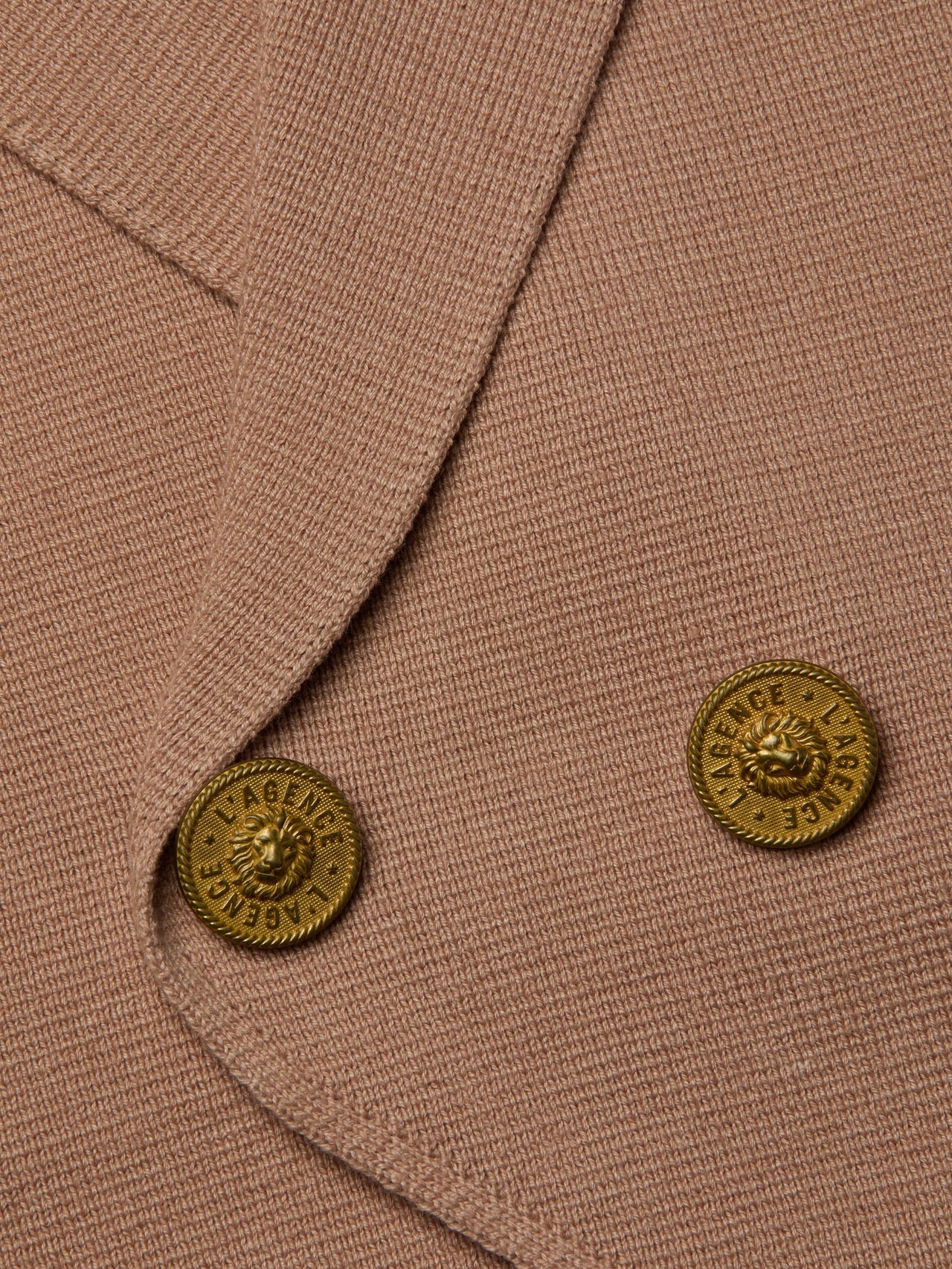Zadie Knit Vest in Dark Cappuccino/Gold