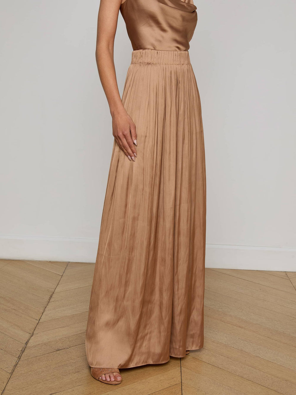 Haylo Satin Pant in Ginger Snap