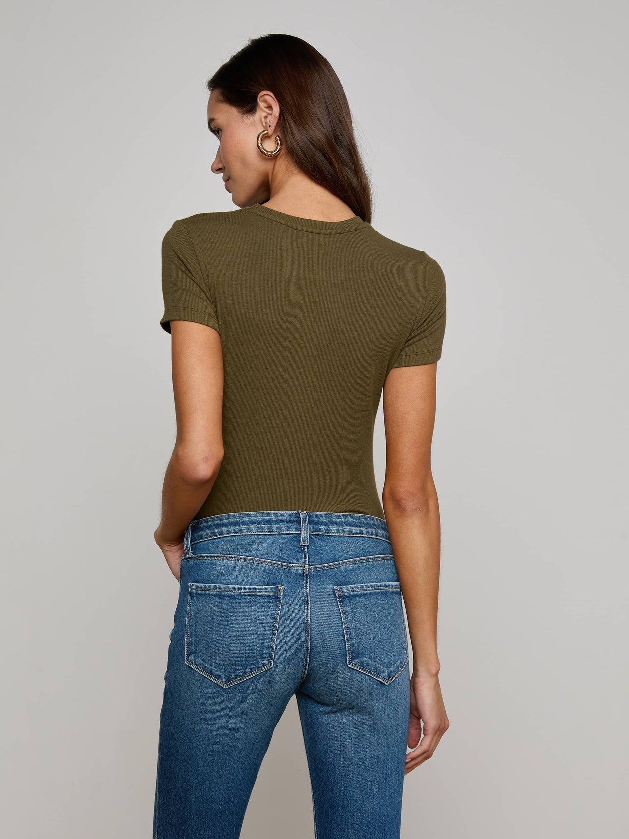 Ressi Fitted Tee in Pine