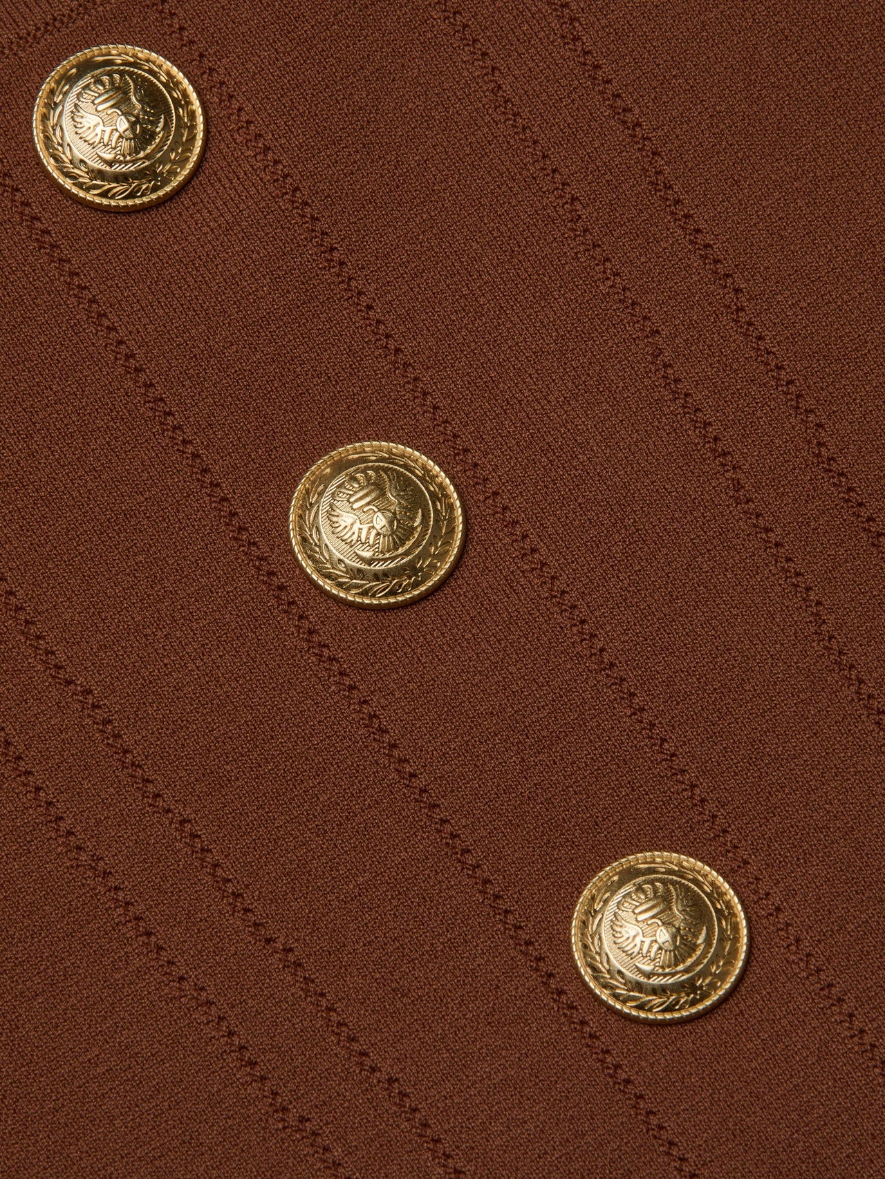 Saga Top in Sepia Brown/Gold