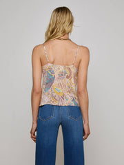 Kilah Silk Lace Camisole in Multi Western Paisley