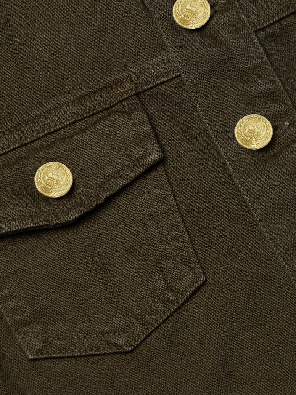 Koda Cropped Jean Jacket in Pine