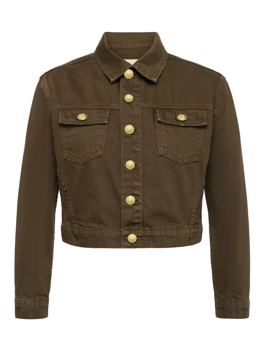 Koda Cropped Jean Jacket in Pine