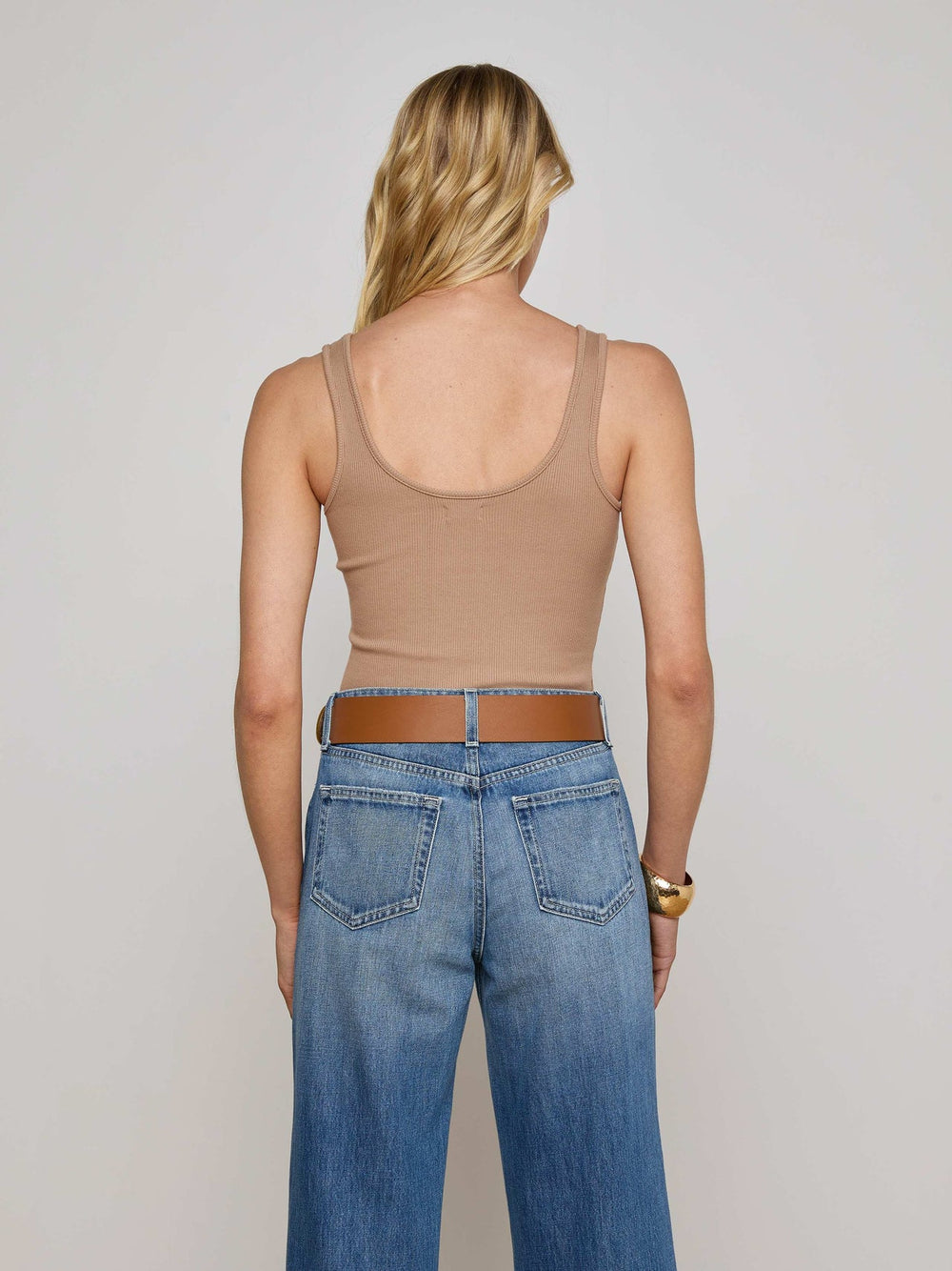 Nica Scoopneck Bodysuit in Ginger Snap