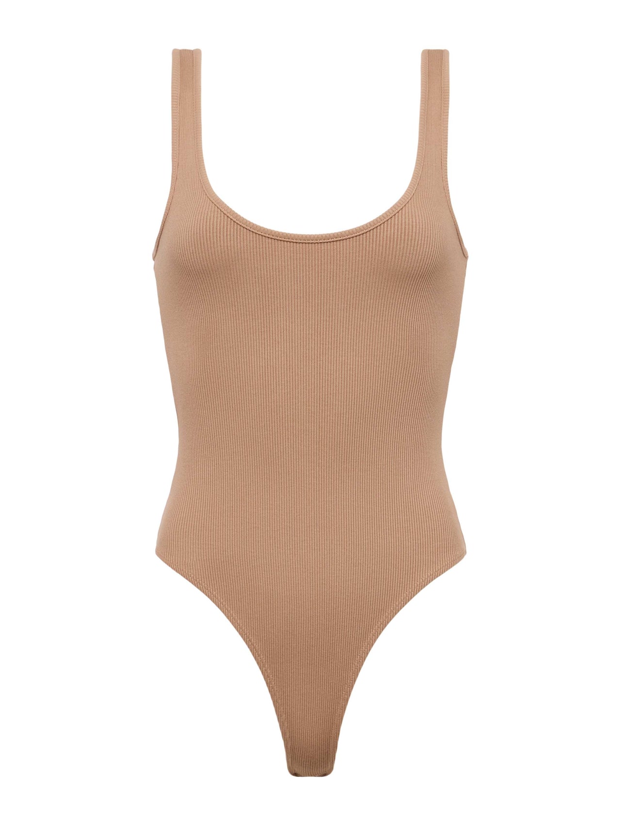 Nica Scoopneck Bodysuit in Ginger Snap