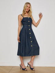 Esmeralda Chambray Dress in Raleigh