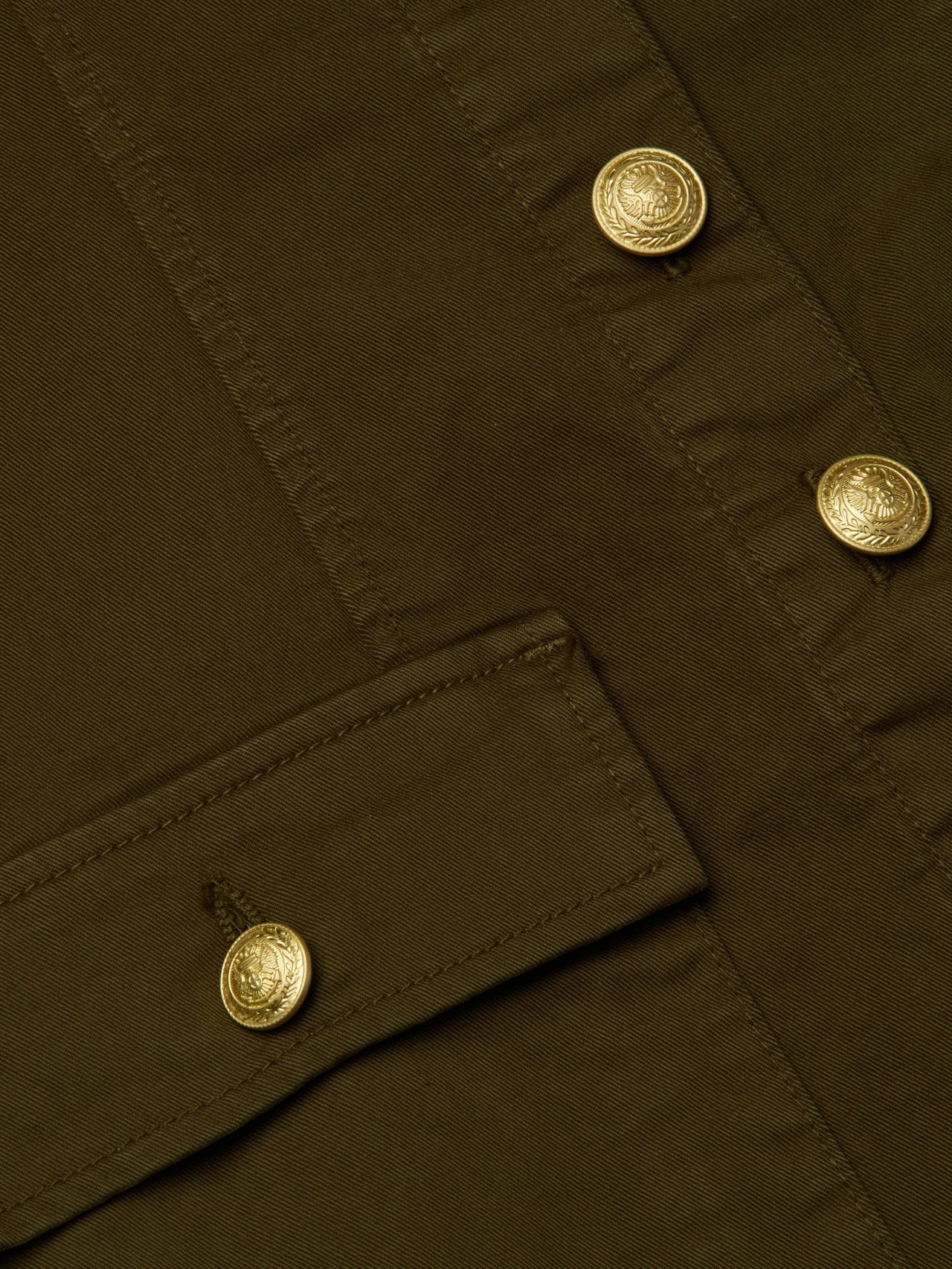 Midy Button-Front Dress in Pine