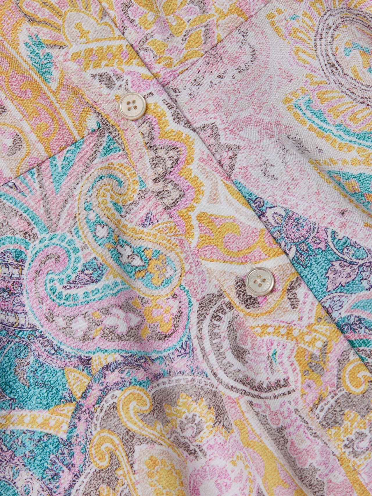 Meadow Mini Shirt Dress in Multi Western Paisley