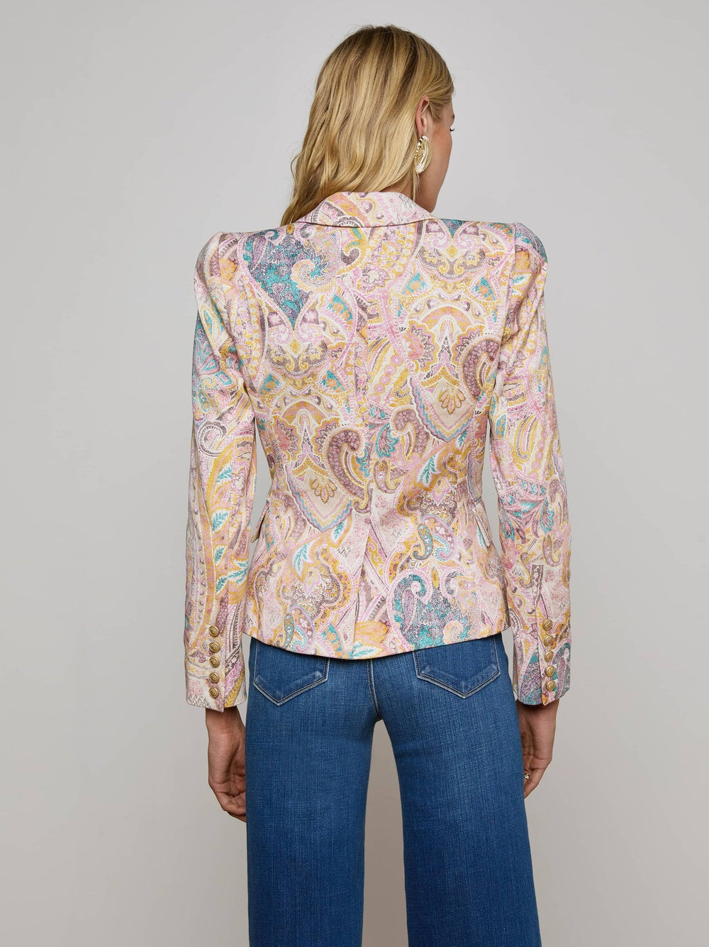 Kaisley Blazer in Multi Western Paisley