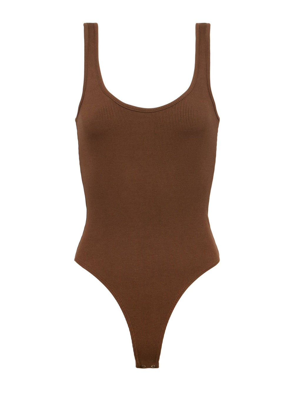 Nica Scoopneck Bodysuit in Sequoia Brown