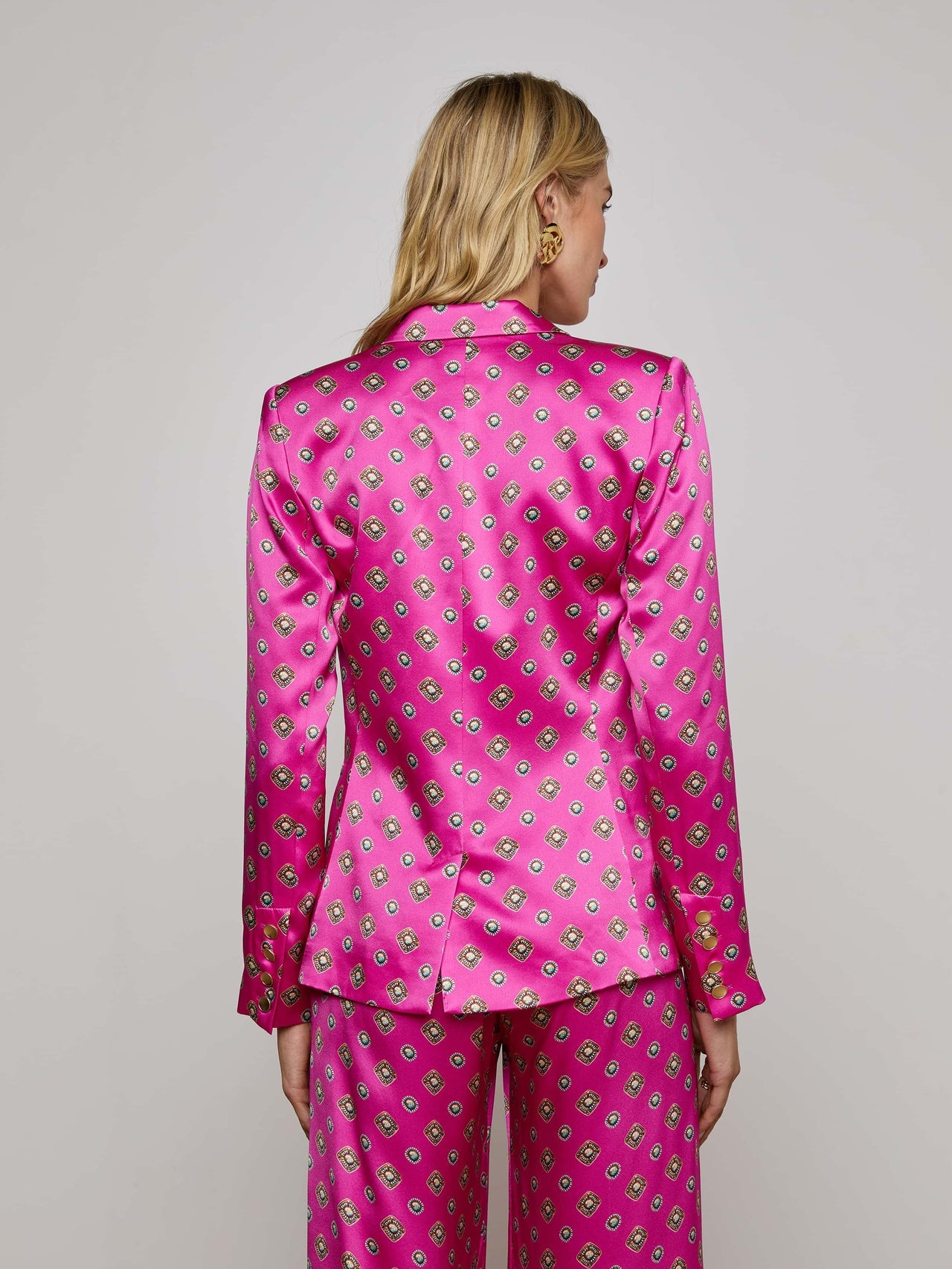 Colin Blazer in Fuchsia/Turquoise Southwestern Geo