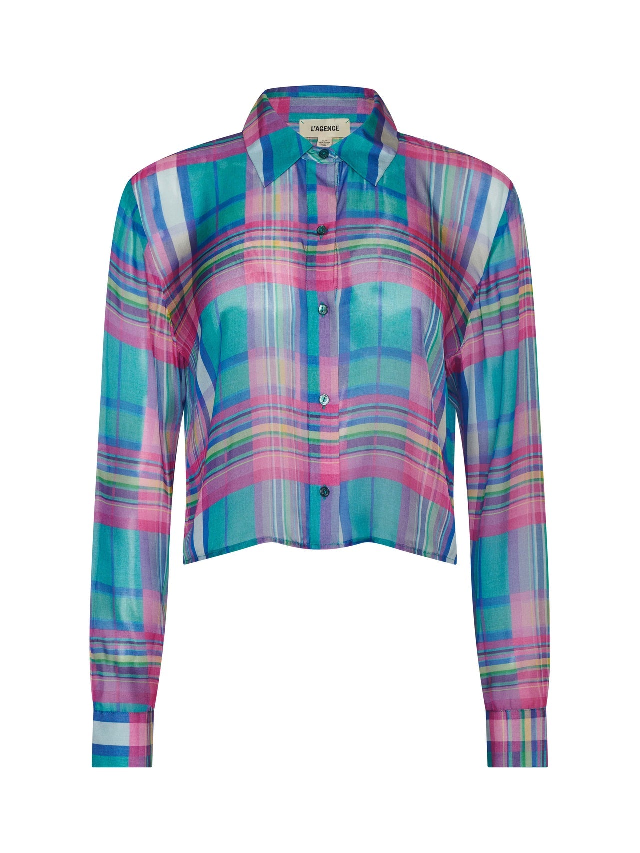 Cosette Plaid Shirt in Multi Colorful Plaid