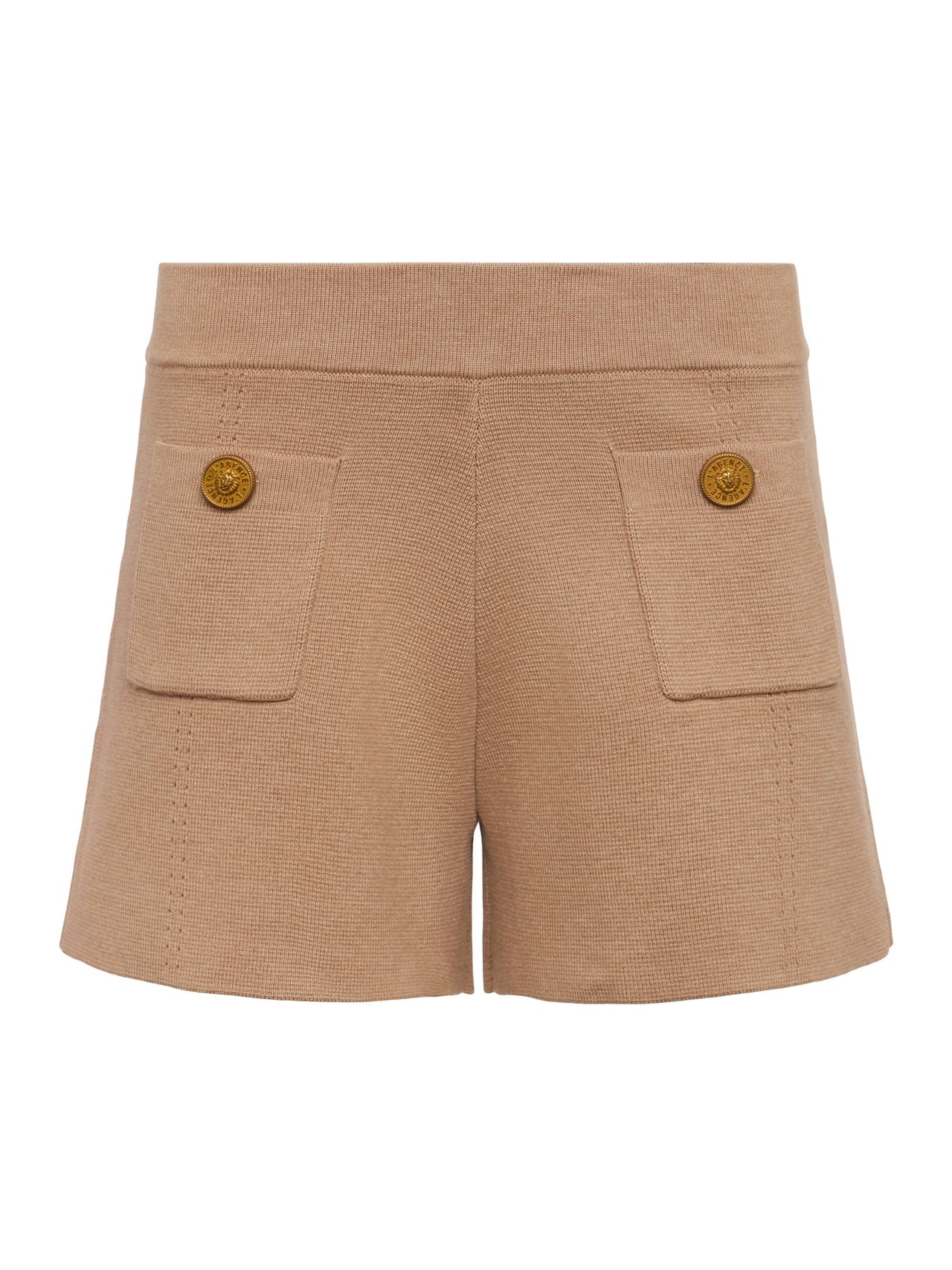 Lottie Knit Short in Dark Cappuccino/Gold