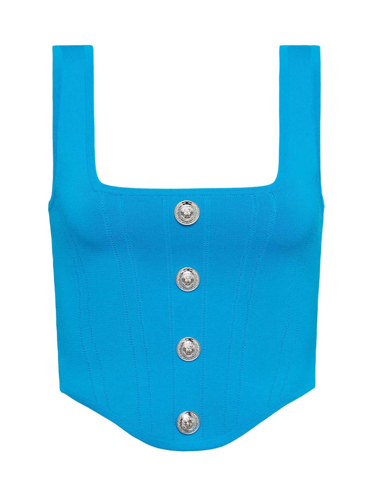 Saga Top in Dresden Blue/Nickel