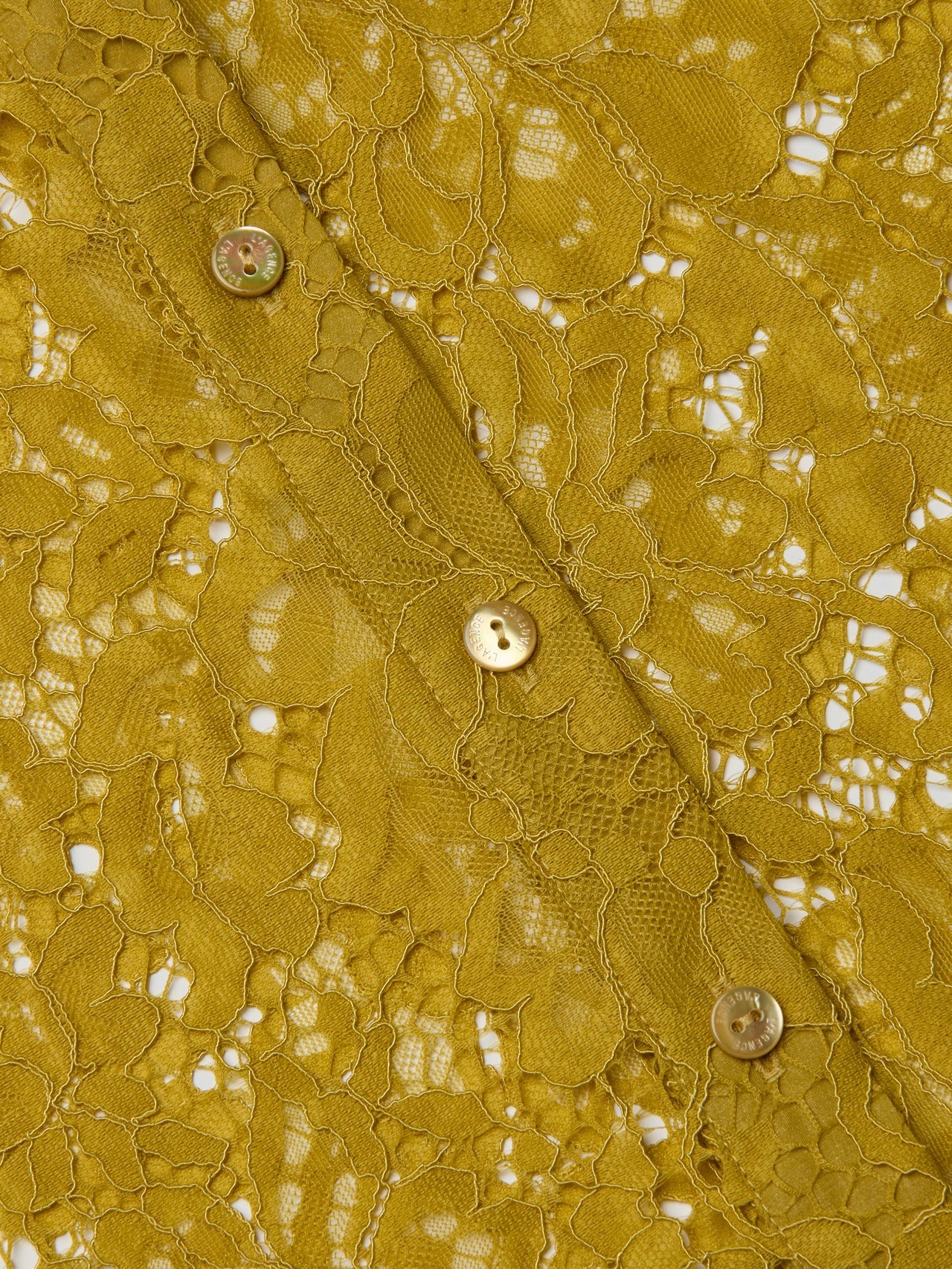 Maia Floral Lace Blouse in Ceylon Yellow Lace
