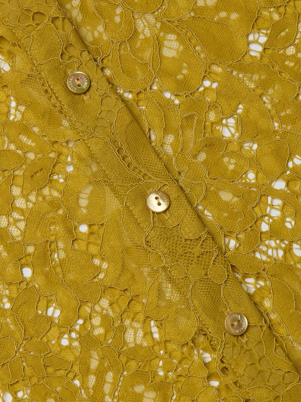 Maia Floral Lace Blouse in Ceylon Yellow Lace