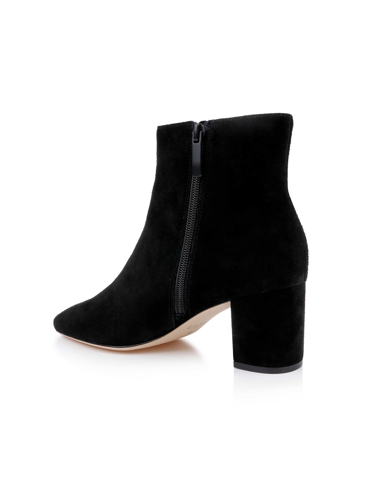 Melanie Suede Bootie in Black Suede