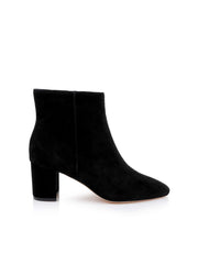 Melanie Suede Bootie in Black Suede