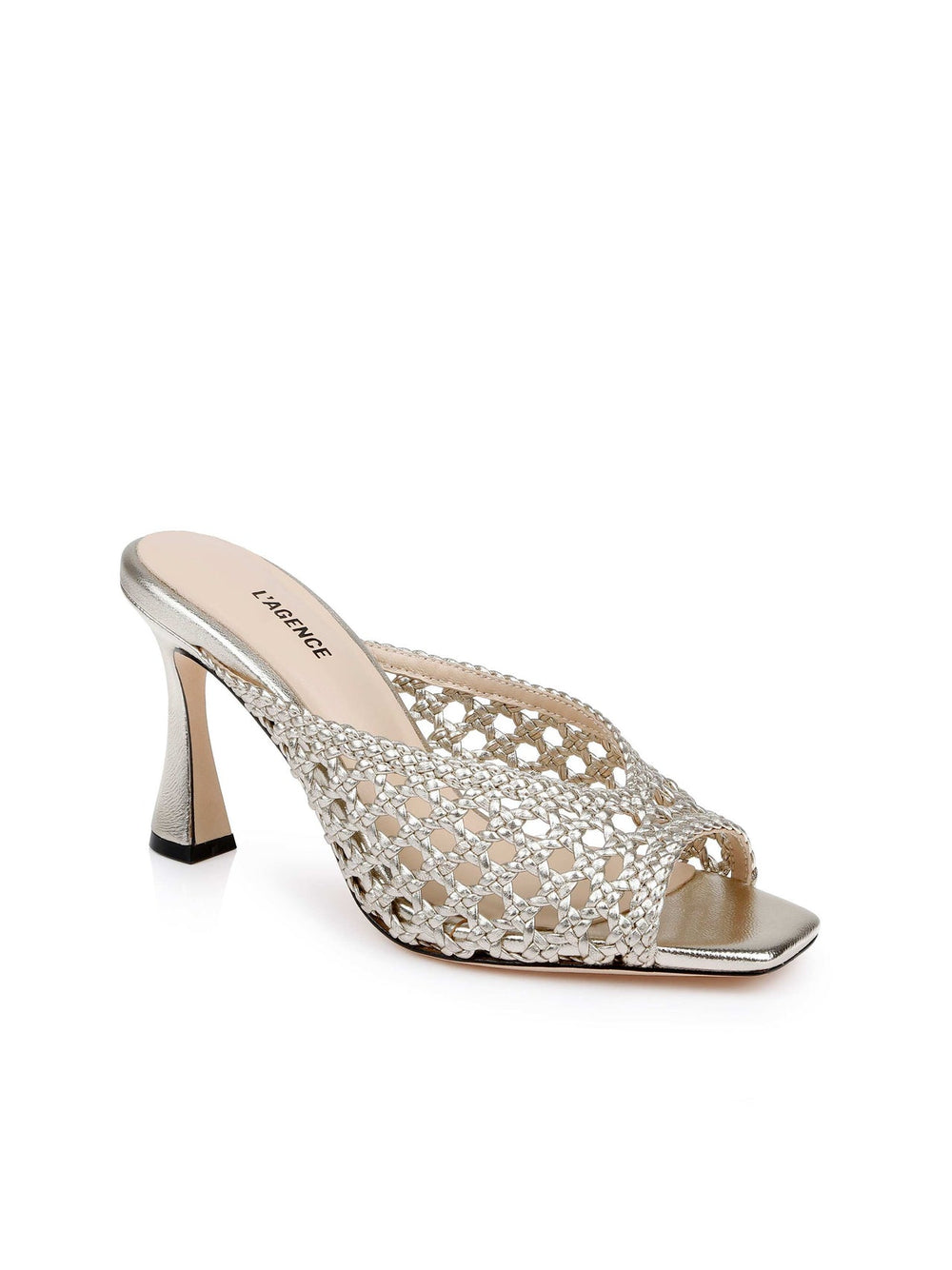 Jacques Leather Mule in Gold Leather