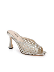 Jacques Leather Mule in Gold Leather