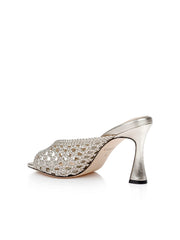 Jacques Leather Mule in Gold Leather