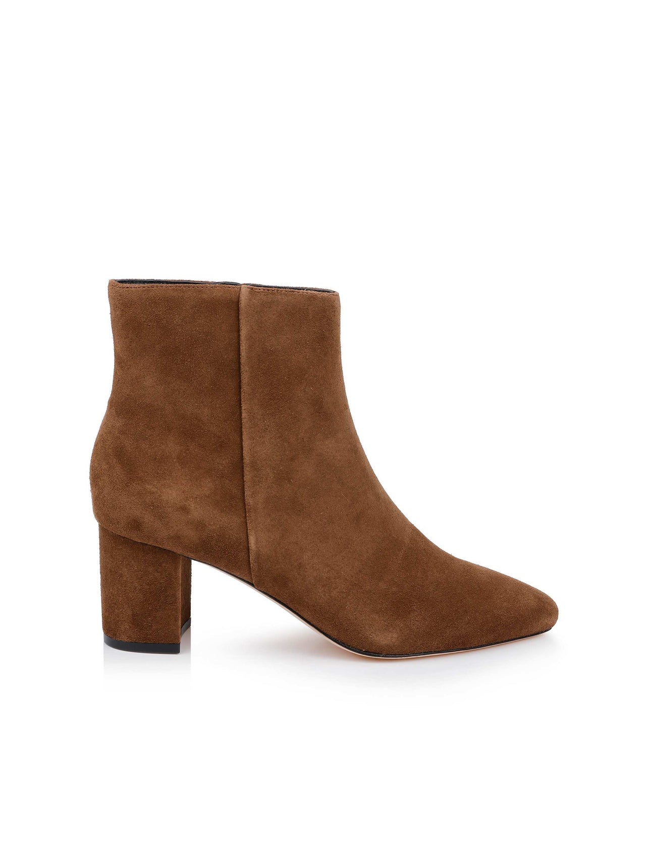 Melanie Suede Bootie in Caramel Suede