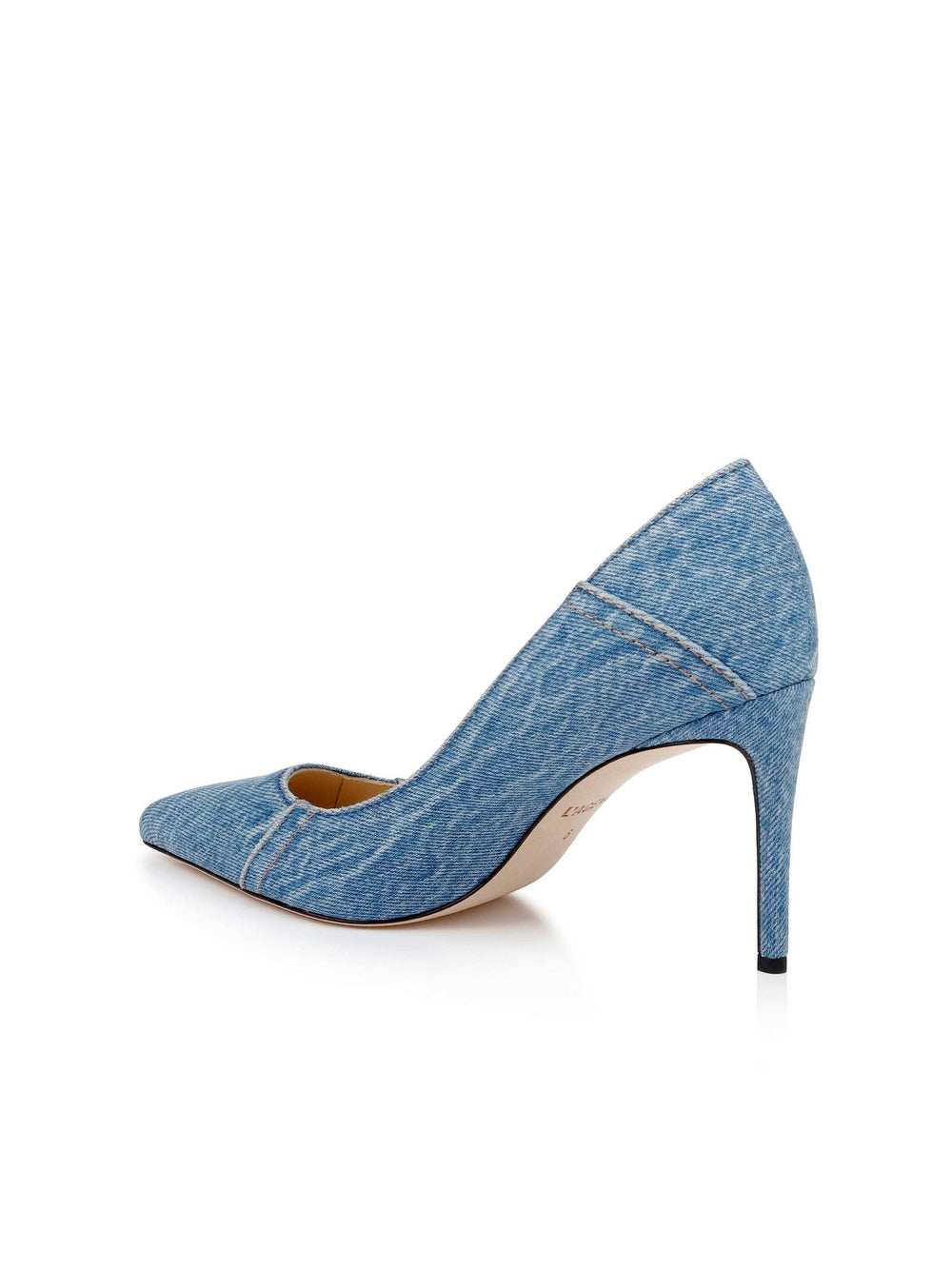 Maelle Denim Pump in Light Blue Denim