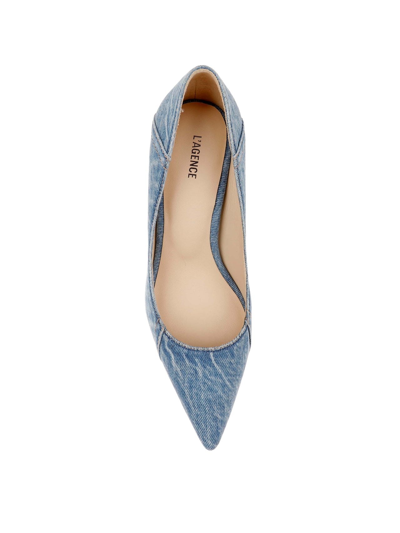 Maelle Denim Pump in Light Blue Denim