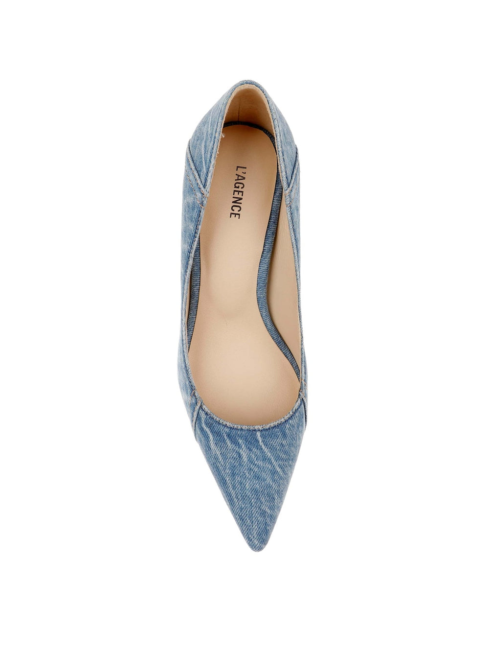Maelle Denim Pump in Light Blue Denim