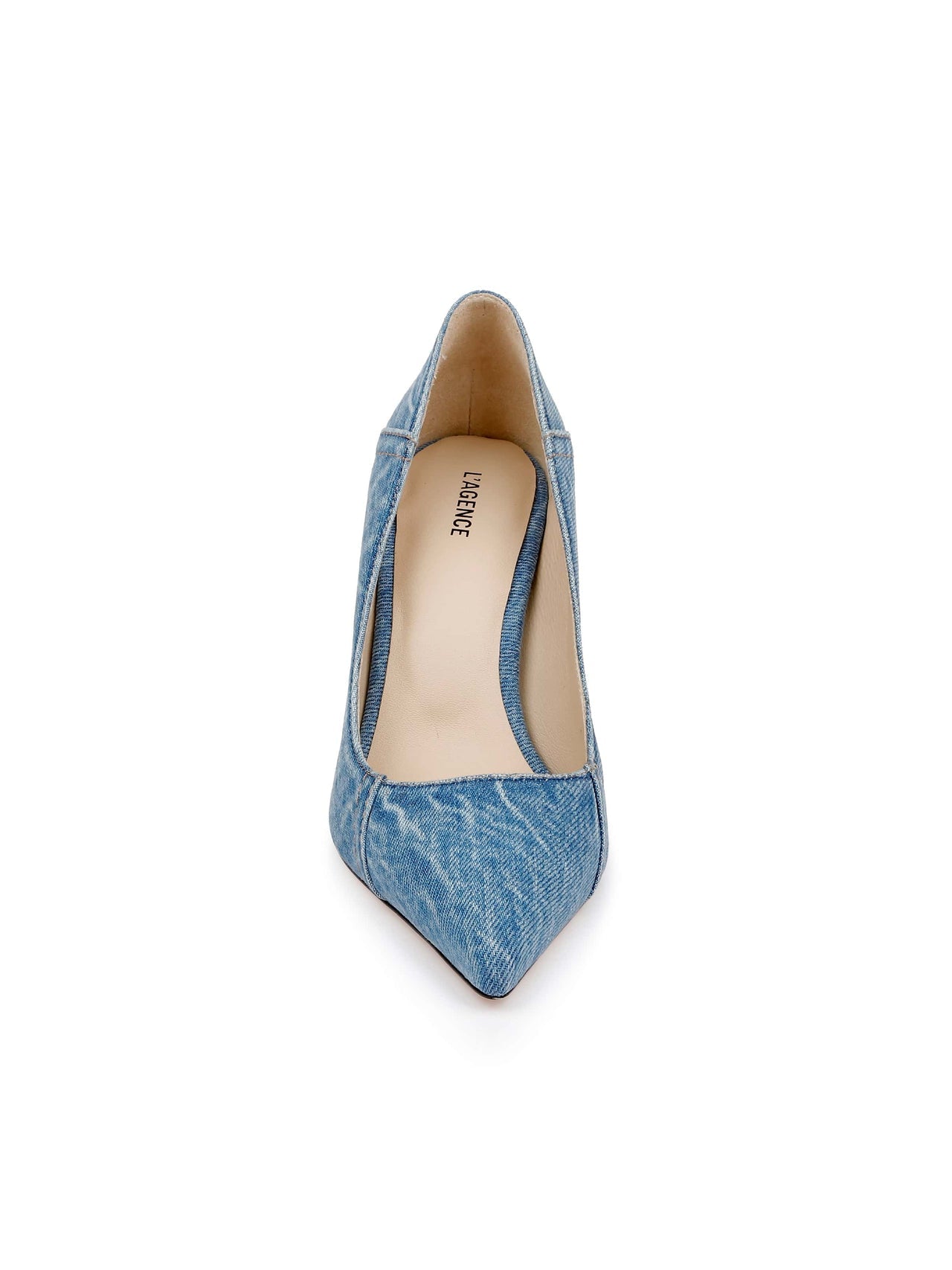 Maelle Denim Pump in Light Blue Denim