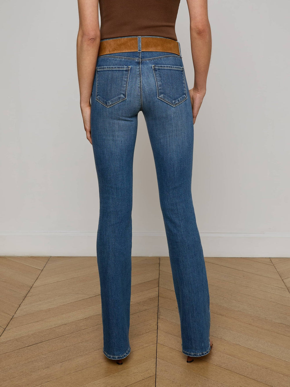 Cara Low-Rise Bootcut Jean in Alverez