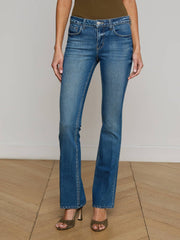 Cara Low-Rise Bootcut Jean in Bari