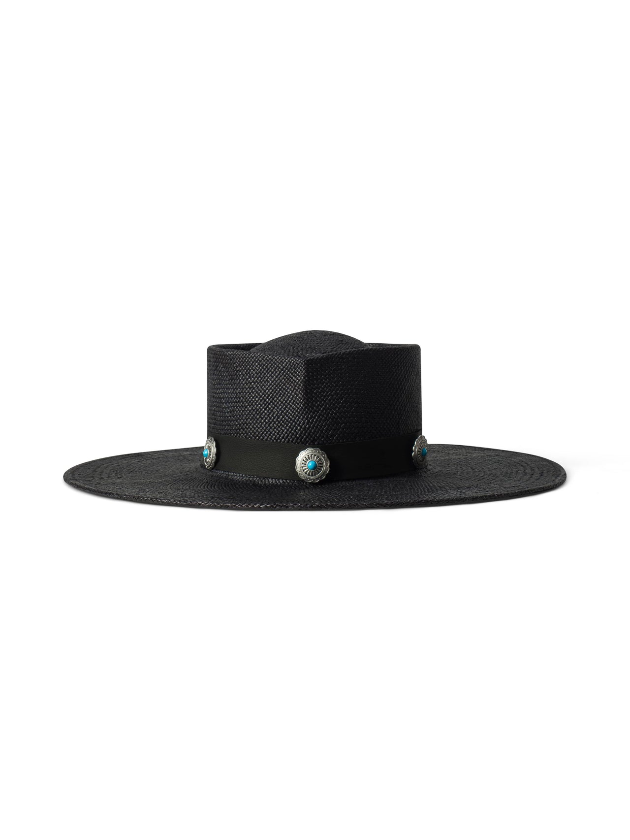 Adilah Wide-Brim Fedora in Black