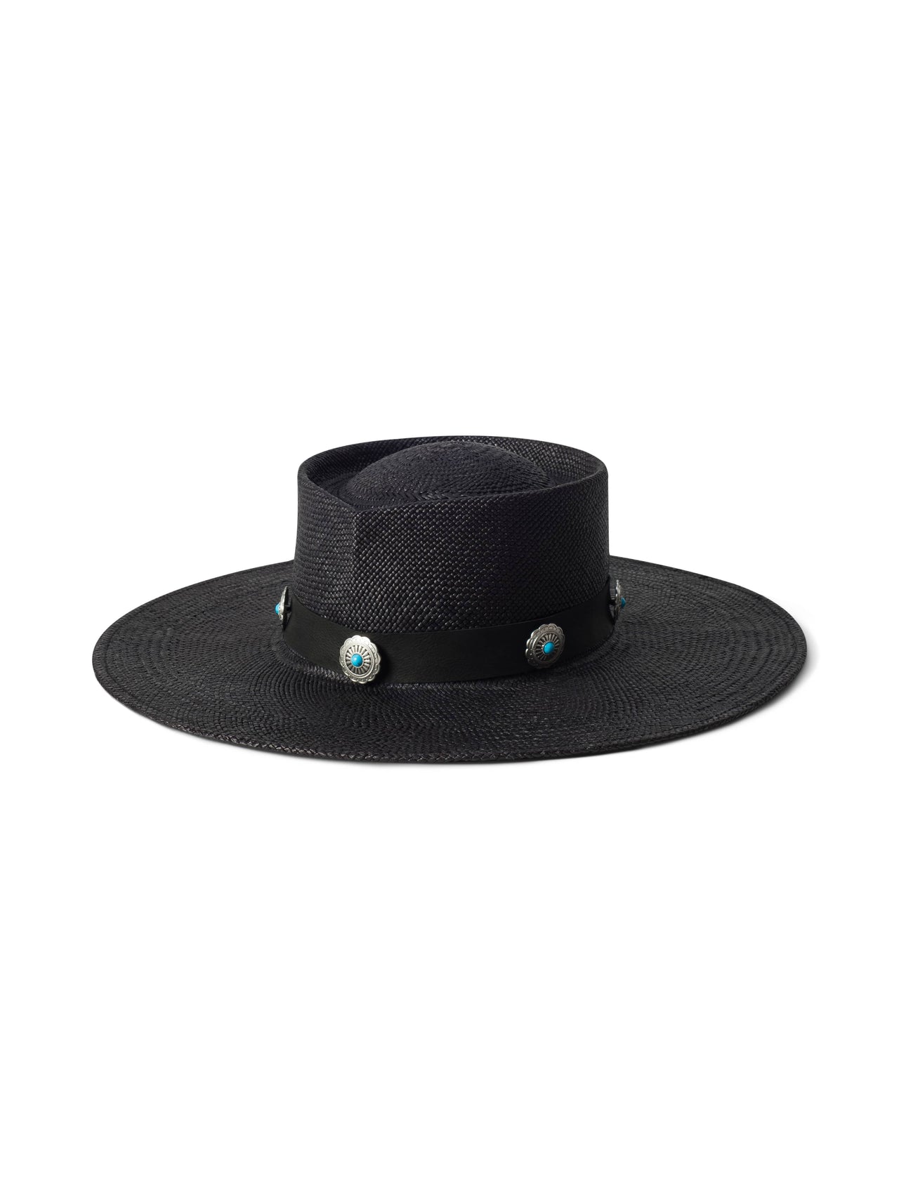 Adilah Wide-Brim Fedora in Black