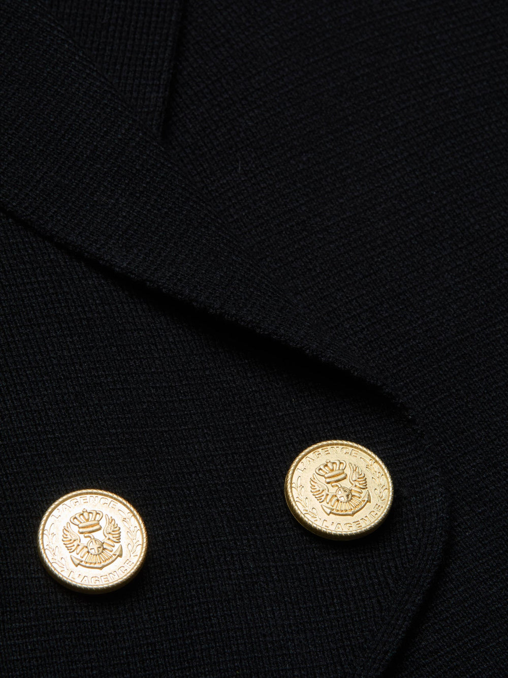 Zadie Knit Vest in Black/Gold