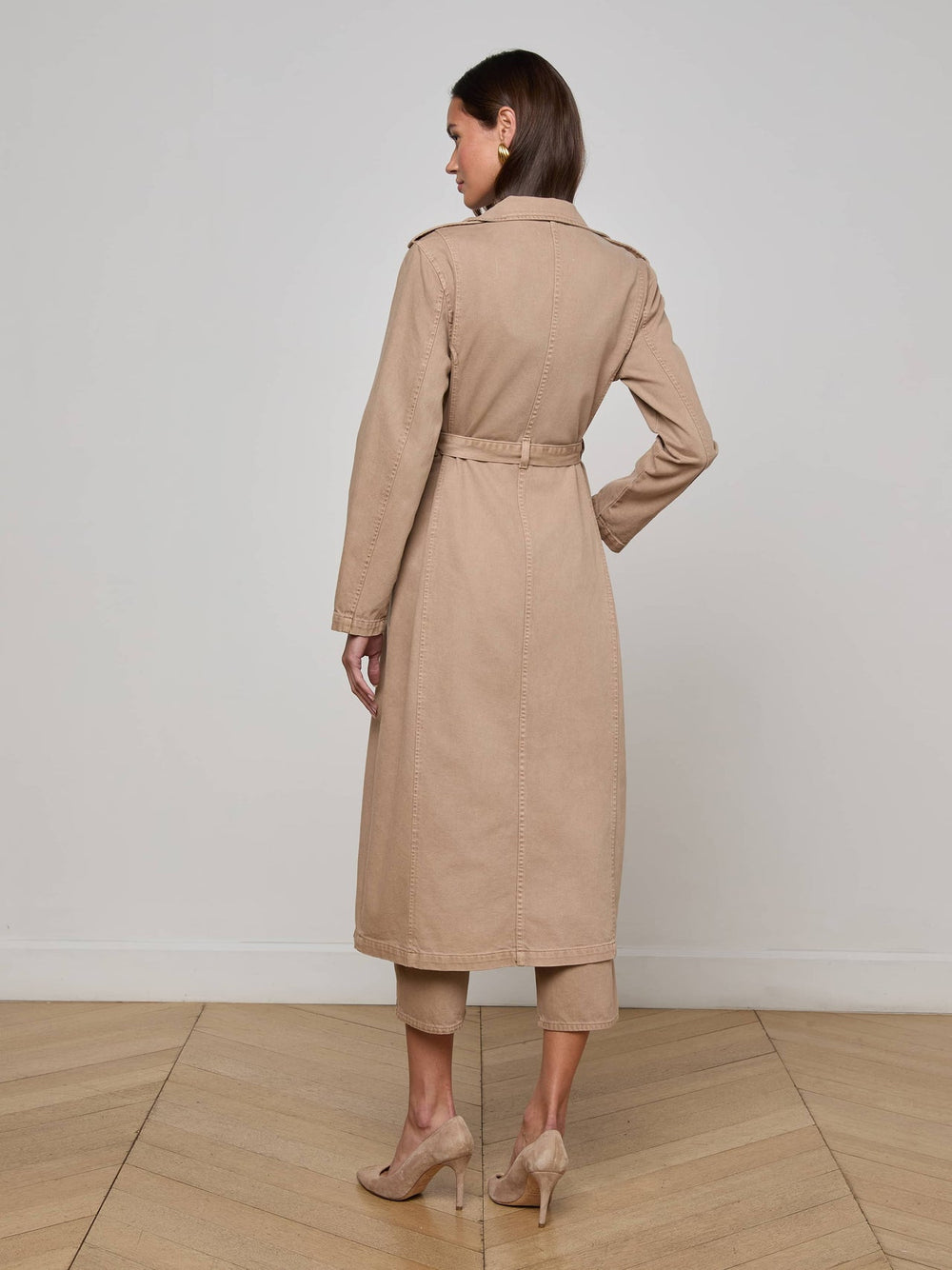 Zavia Jean Trench Coat in Dark Cappuccino