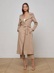 Zavia Jean Trench Coat in Dark Cappuccino