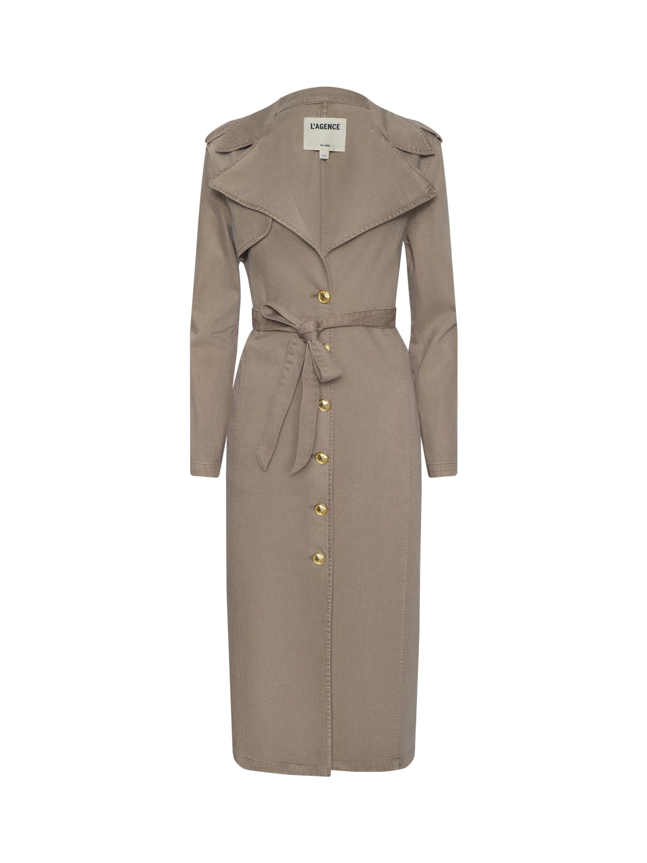 Zavia Jean Trench Coat in Dark Cappuccino
