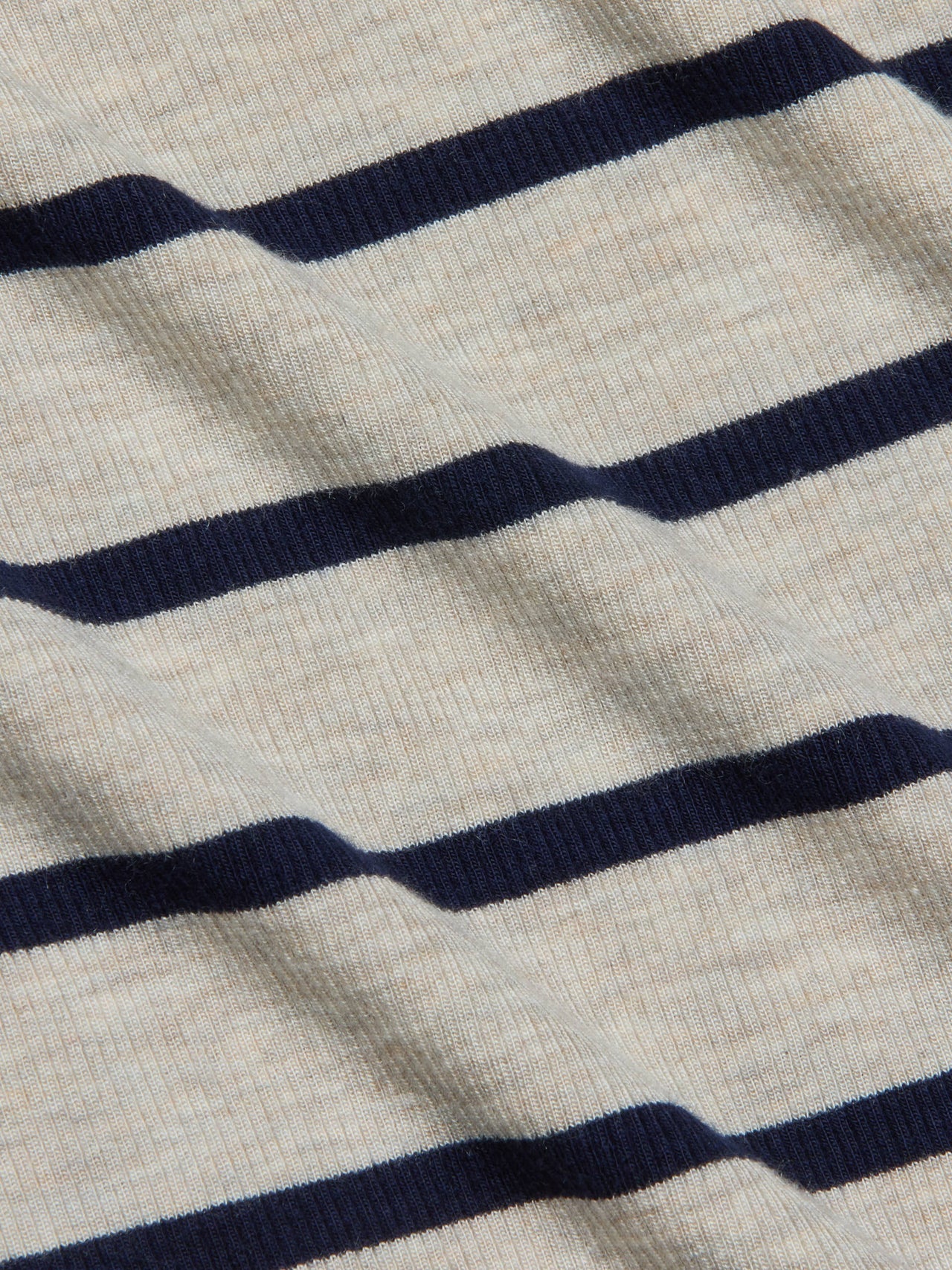 Ceci Sleeveless Turtleneck in Oat/Navy Stripe