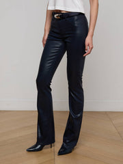 Selma Coated Bootcut Jean in Deep Midnight Coated