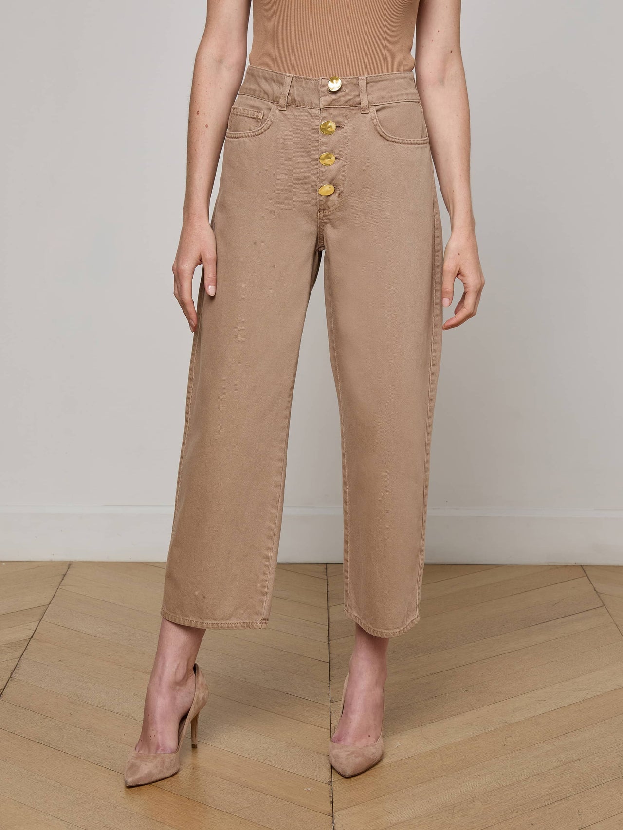 Liora Cropped Jean in Dark Cappuccino