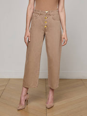 Liora Cropped Jean in Dark Cappuccino